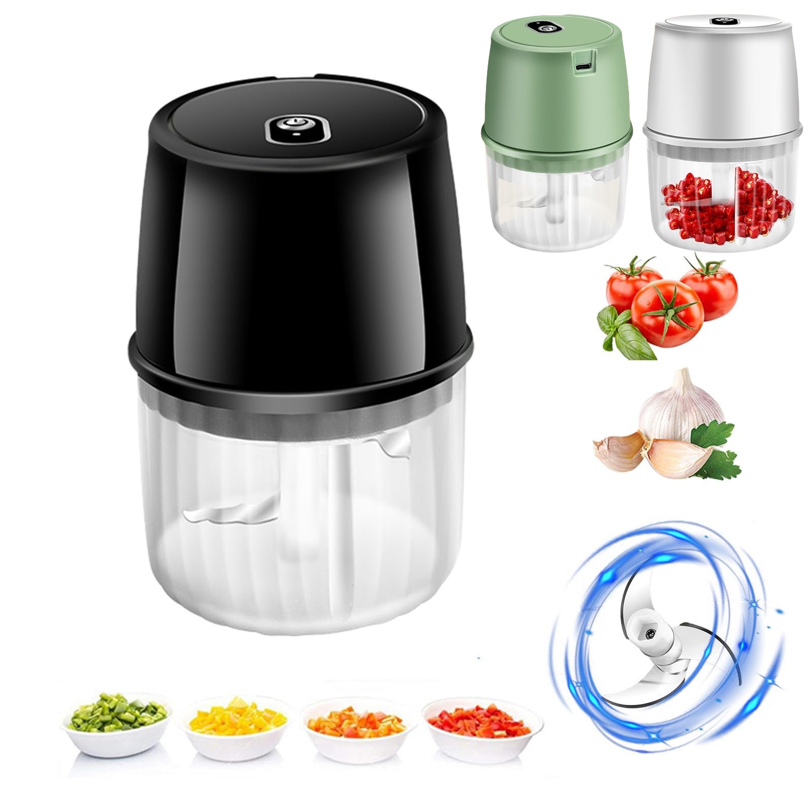 Compact Electric Food Chopper Saves Time and Keeps Your Kitchen Spotless